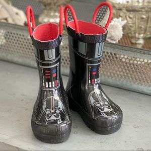 Boys, sz 5, Darth Vader, Western chief rain boots.